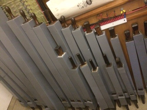 The refurbished flute pipes