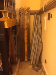 Swell Pipe racks and Bassoon Pipes ready to be fitted