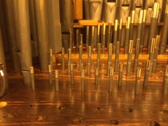 The top octave of the Great 2' Fifteenth stop