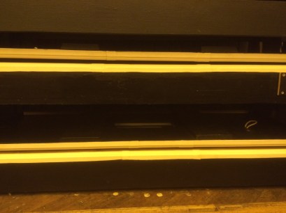 The two sets of riser bellows in place under the Swellbox